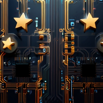 circuito com estrelas representando qualidade